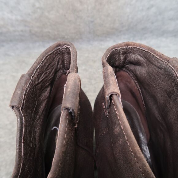 Ash Shoes Womens 40 Bootie Classic Leather Block Heel Pull On Jalouse Distressed - Picture 13 of 14